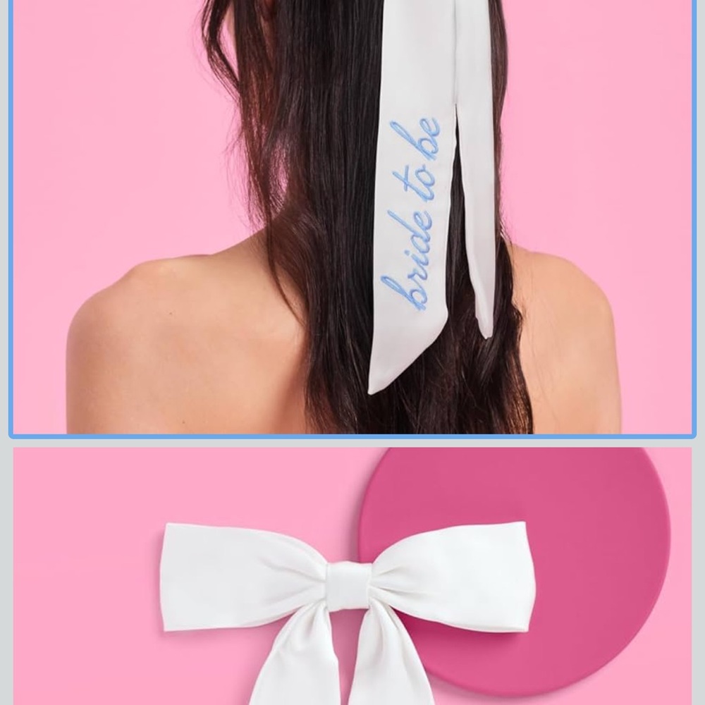 Elegant White Bridal Hair Bow